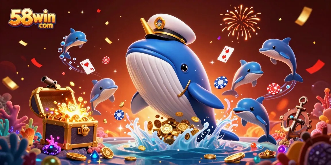 Engage with thrilling games at 58win com with captivating 3D animations of playful casino characters.