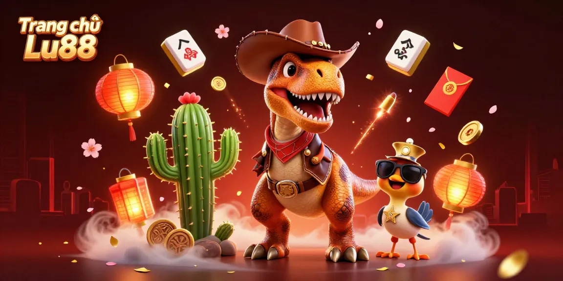 Engage in thrilling gameplay at Trang chủ Lu88 with vibrant 3D casino characters and elements.