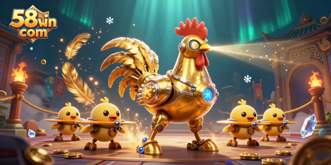 Experience the thrilling games of 58win com with dynamic golden visuals and gambling excitement!