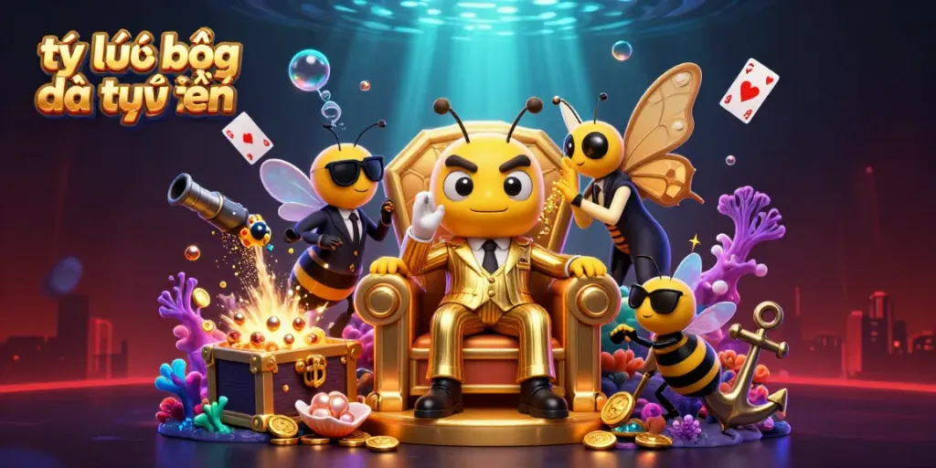 Experience tỷ lệ bóng đá trực tuyến with a dynamic scene of a bumblebee mob boss and immersive gambling elements