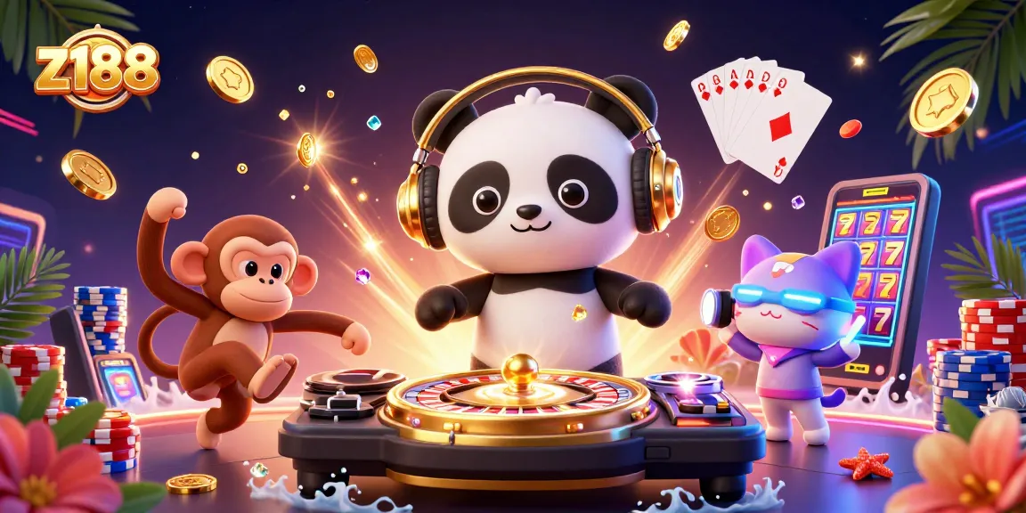 Experience the casino vibes at z188 with lively characters and dynamic gaming elements.