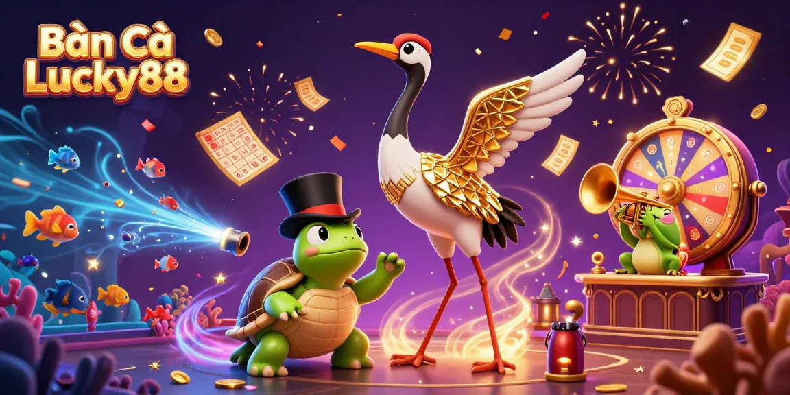 Engage in Bắn Cá Lucky88 with lively fish-themed elements and vibrant graphics.