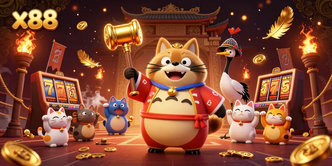 X88 offers a vibrant casino experience with engaging characters and exciting game elements.