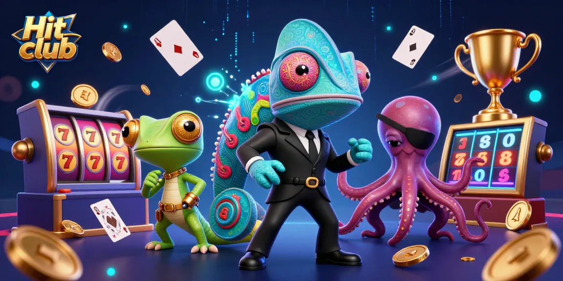 Experience thrilling action and excitement at Hit club with dynamic casino games and vibrant characters.
