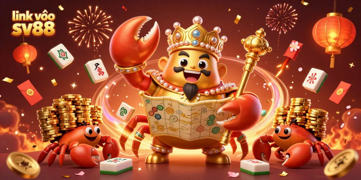 Experience thrilling gameplay with link vào sv88 as the golden crab emperor guides players through a vibrant casino adventure.