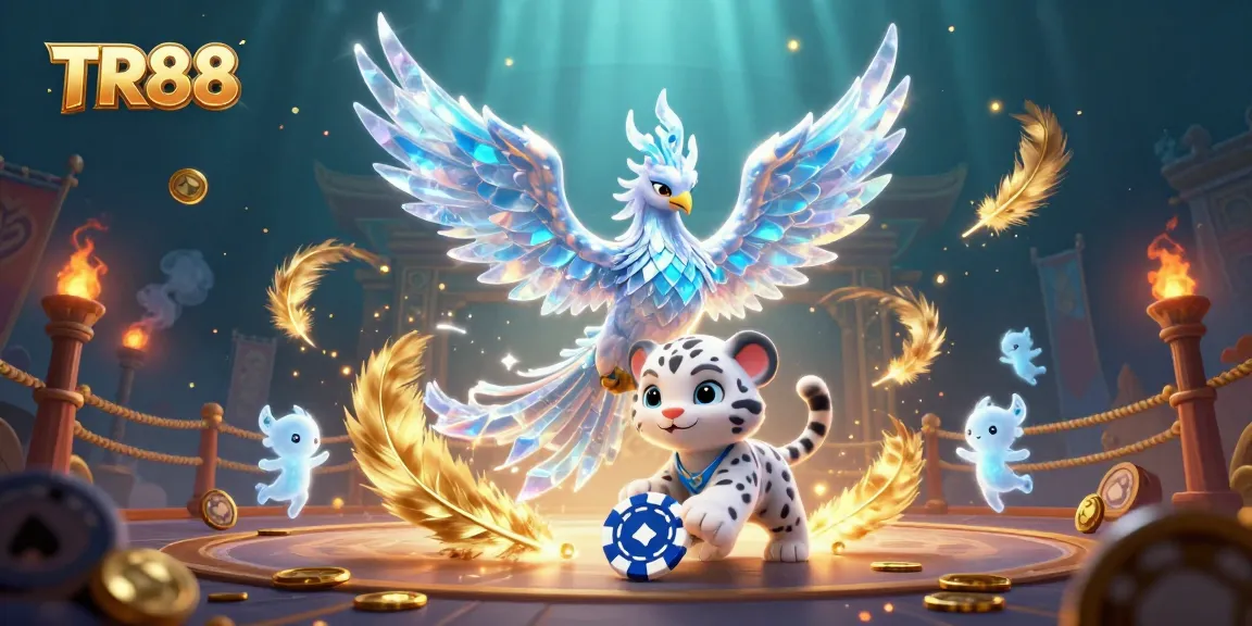 Engage with the TR88 experience through a magical 3D casino adventure featuring an ice phoenix.