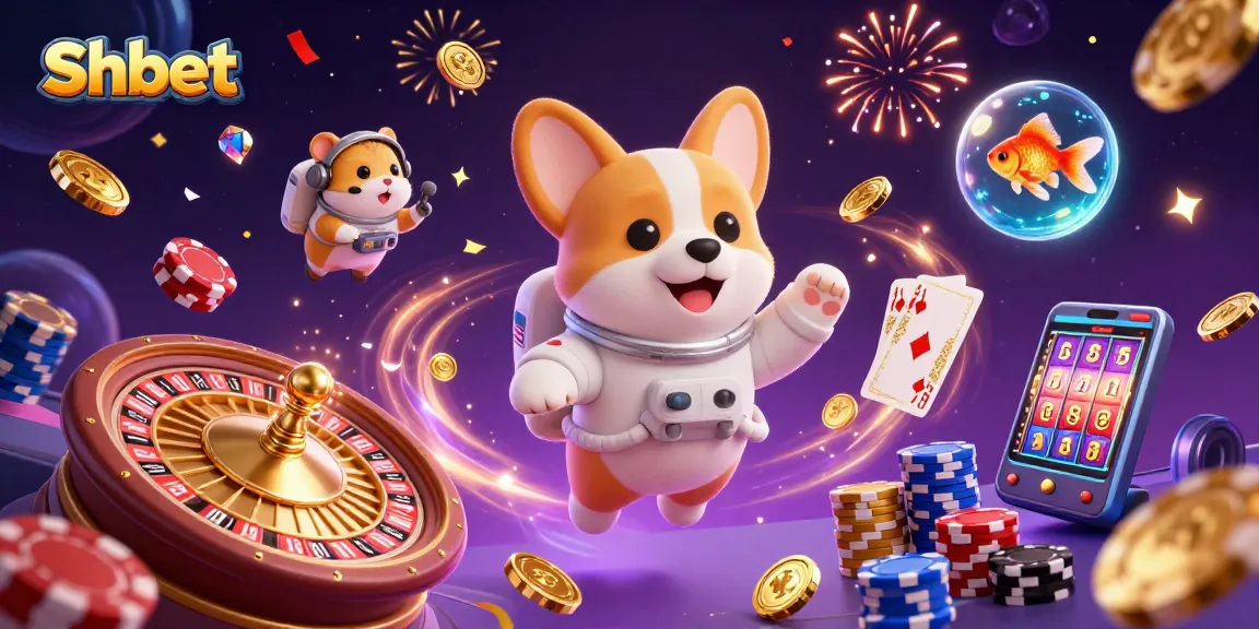 Shbet thrills players with interactive casino fun, showcased in a vibrant space setting.