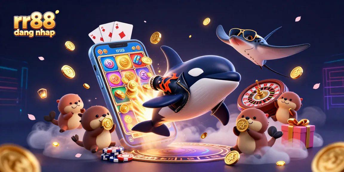 rr88 dang nhap promotes thrilling online betting experiences with vibrant casino-themed imagery.