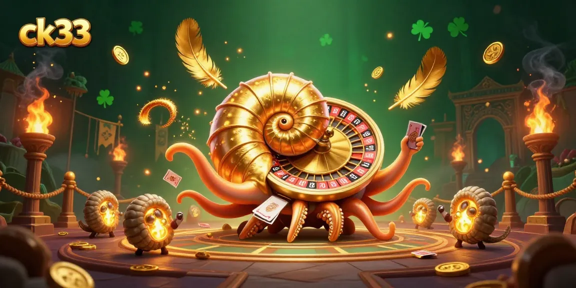 Engage with ck33's thrilling gaming experience at the vibrant 3D casino scene.
